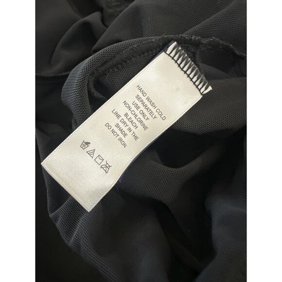 Swimsuits For All Retro Swim Dress Black Gold Foil Tummy Control UPF Plus Sz 22 - Picture 8 of 12